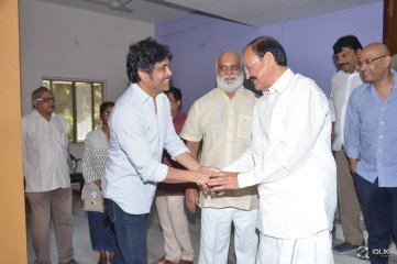Venkaiah Naidu at Om Namo Venkatesaya Movie Special Show
